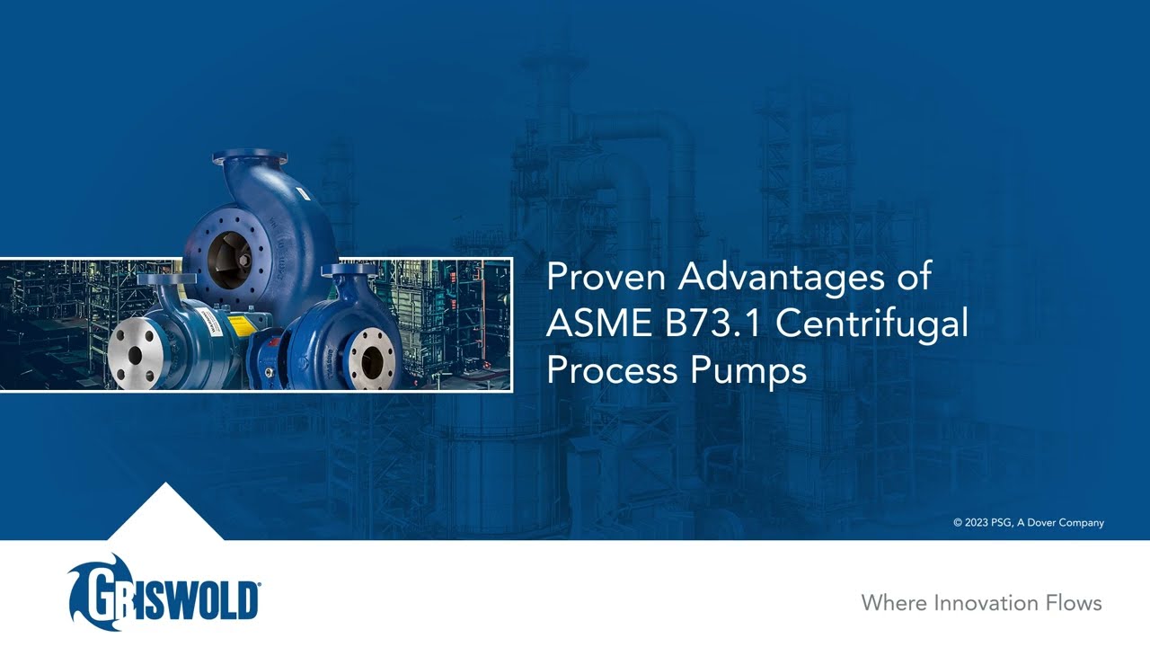 Proven Advantages Of ANSI B73.1 Centrifugal Process Pumps - YouTube