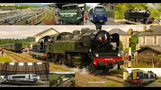 Trenes Vacaciones Ferroviarias🚂Train des Pignes🚂Rotonde de Chambéry🚂Train à Vapeur en Limousin🚂Part2