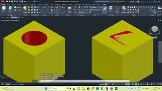 Creation of 3D models in AutoCAD|| Boolean operations and combination of solids