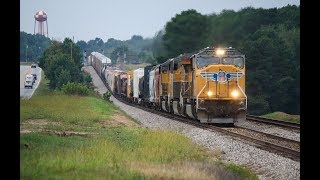 CSX SD70M's, UP Power, Manifest/Intermodal Mixes, + More Railfanning CSX's Abbeville Sub (Sep. 2017)