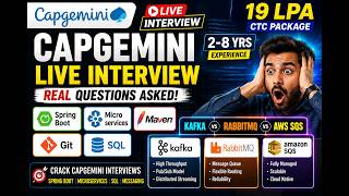 🔔 Capgemini Java Developer LIVE Interview | Spring Boot | Microservices | Maven | Git | SQL