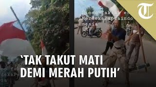 Viral Warga Teriak 'Saya Tidak Takut Mati demi Merah Putih'