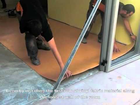 How To Install Linoleum Flooring - YouTube