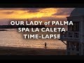 Our Lady of Palma Spa Sunset at La Caleta Cadiz Spain 4K/HD Royalty Free Footage Files