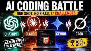 ChatGPT vs. Claude vs. Gemini vs. Grok: The Ultimate One-Shot Coding Battle