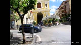 Travel Italy: The action on Piazza Tasso in Sorrento