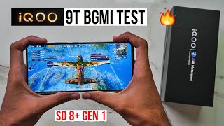 iQOO 9T Pubg Test, Heating and Battery Test | SD 8+ Gen 1 🔥