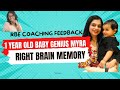 1 year Baby Myra’s Extraordinary Photographic Memory | RBE Coaching by Nalini Zinu - Parent Feedback