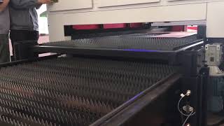 JQ1530 Fiber laser cutting machin with exchange worktable