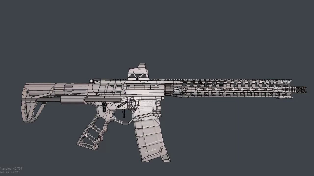 AR15 Badass REVIEW , AR-15 Assault Rifle 3D Model - YouTube