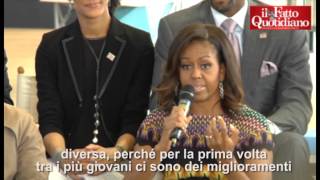 Michelle Obama agli studenti: \