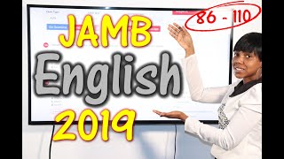 JAMB CBT English 2019 Past Questions 86 - 110