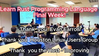 Learn Rust Chapter 15,16 (Week10) from Free Programming Language Book! Lead Instructor Evan Carroll