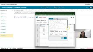 StatCrunch: Calulate correlation coefficient (two differnet ways)