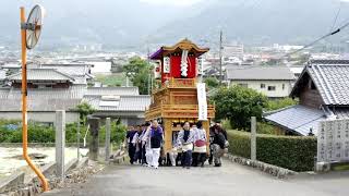 2018年9月23日御供古町屋台 鳥居通過