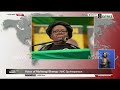 Mahlengi Bhengu of the ANC reacts to Ramaphosa's address