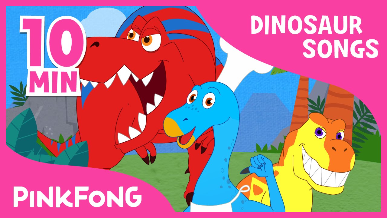 Tyrannosaurus Rex Dinosaur Animal Songs Compilation Pinkfong