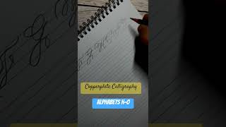 Pencil Calligraphy for Beginners | Uppercase Alphabets H to O
