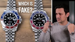 ROLEX PEPSI REAL VS. FAKE in 2023: Rolex GMT-Master II vs. $600 Expensive Fake | 126710BLRO