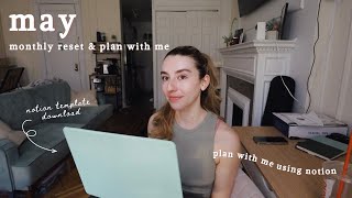 may monthly reset & plan with me 2023 | setting goals, monthly reflection & youtube analytics