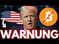 DONALD TRUMP DROHT BITCOIN & DOLLAR NUTZER!!🤯