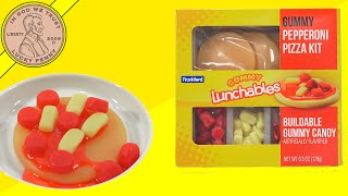 Lunchables Gummy Pepperoni Pizza Kit Buildable Gummy Candy