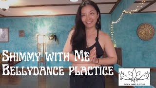 ベリーダンス  エクササイズ　＃１　シミー　アラフォーママの健康法　Bellydance 10 minuits exercise class 1 Shimmy for beginners