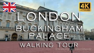 London Royal Walk: Chelsea to Buckingham Palace in 4K | Green Park & Lo-Fi