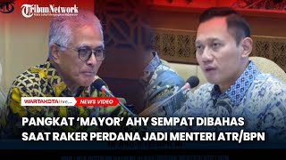 Pangkat Mayor AHY Sempat Dibandingkan dengan Marsekal Hadi Tjahjanto saat Raker