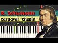 Carnaval Op. 9 'Chopin' - Robert Schumann [Piano Tutorial] (Synthesia)