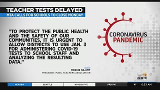 Massachusetts Teachers Association Wants Schools Closed Monday For COVID-19 Testing