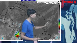 Weather for Friday 10th Jan, 2025 | Isolated Showers likely; Cold Front Over The Leeward Islands