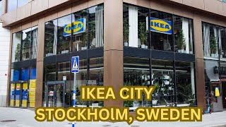 Ikea in Stockholm City Center. Sweden 4K Walking Tour Experience