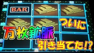 ダブルなしで万枚を目指して金塊スロットを回したら激アツ展開降臨!?【メダルゲーム】