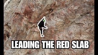 Cold Rock Canyon - Lead Sport Climbing The Red Slab