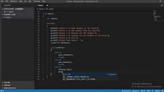 Dynamic Stack Implementation in C Language