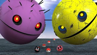 Pacman vs Monsters Compilation | Pacman vs Shredder Robot \u0026 Rolling Robot Monsters | Mustafa Pacman