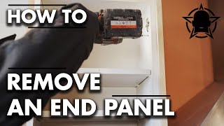 How To Remove A Kitchen End Panel #howto #diy