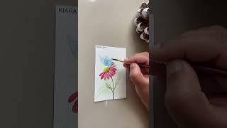 Butterfly painting with watercolor | #watercolor #butterfly #shorts #watercolorpainting #kiaraart