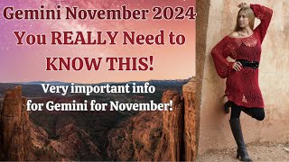 Gemini November 2024. You REALLY Need to Know This! [Astrology Horoscope Forecast]