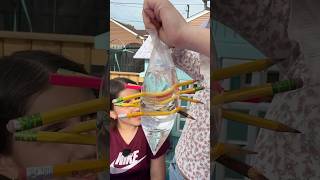 Easy DIY Science Experiment Leak Proof Bag with Pencil !!