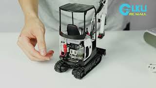 1/14 JX E20 mini excavator unboxing video, things you must pay attention to when operating