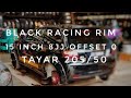 PROTON SATRIA NEO DAN RIM 15 INCH BLACK RACING (BR)