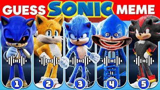 Guess Sonic Meme \u0026 Dance Challenge 8 | Sonic The Hedgehog 3 Movie Quiz  Sonic, Shin Sonic, Sonic Exe