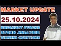 24.10.2024 | MARKET UPDATE | MONEY MARKET MILLIONAIRE | TAMIL