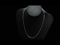 byenzo rolo chain necklace 3mm platnum jewelry