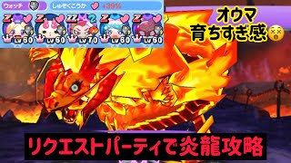 【リクエスト】オウマ+プリチーパーティで炎龍攻略　G技撃つの忘れてる...