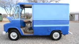 Classic Box Van, Vintage 1966 International Military Delivery Truck Ice Cream style