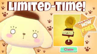 Pompompurin Limited-Time Prop! | Roblox My Hello Kitty Cafe | Riivv3r