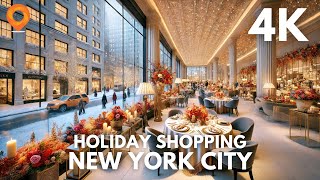 Winter Wonderland in NYC: Exploring Luxury Malls \u0026 Holiday Magic!